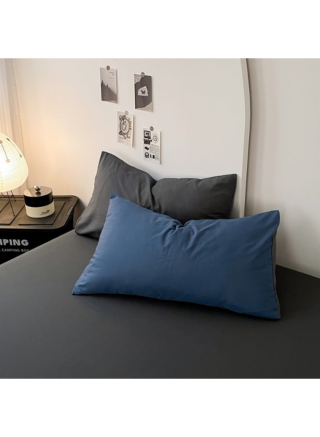 4PCS Duvet Cover Sets, Queen Bedding Quilts Sets Bed Cover, Bedding Set, Including Comforter, Sheet Duvet Cover and 2 Pillows Comforter Sets 200x230cm (Blue) - Image 2